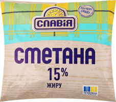 Сметана 15% Славія м/у 350г