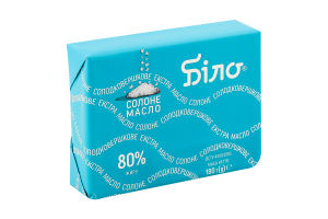 Масло 80% сладкосливочное соленое Экстра Біло м/у 180г