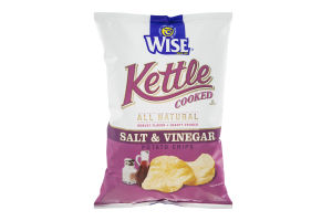 Wise Kettle Cooked Potato Chips Salt & Vinegar All Natural