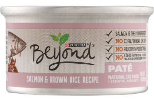 Purina Beyond Natural Cat Food Salmon & Brown Rice Recipe Pate