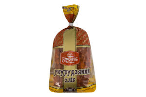 Хліб нарізний із пшеничного борошна формовий Кукурудзяний Рум'янець м/у 500г