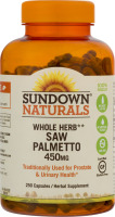 Sundown Naturals Whole Herb Saw Palmetto 450 mg - 250 CT