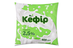 Кефір 7 2,5% 400 г п/е