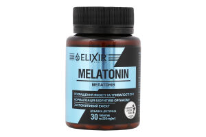 Добавка дієтична Мелатонін 3мг 30таблеток Еліксір