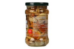 Грибы маринованные пастеризованные Ассорти Novus с/б 280г