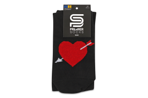 Шкарпетки чоловічі з написом Лівий-правий класичні р.25 Premier Socks