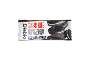 Печиво екстра темне з ванільним кремом без цукру Diablo Sugar Free м/у 44г