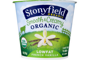 Stonyfield Organic Smooth & Creamy Lowfat Yogurt French Vanilla