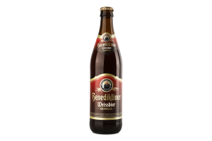 Пиво 0.5л 5.4% темное нефильтрованное Weissbier Benediktiner бут