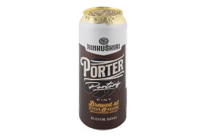 Пиво 568мл 6% темне фільтроване пастеризоване Porter Rinkuskiai з/б