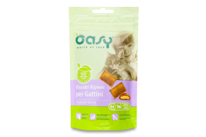 Ласощі д/кошенят Подушечки з кремовою начинкою 60г Оазі