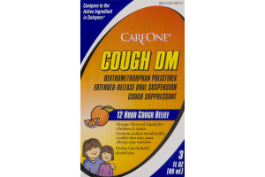 CareOne Cough DM Cough Suppressant 12 Hour Cough Relief