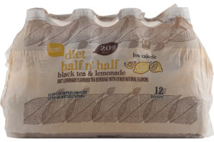 Smart Sense Diet Half n' Half Black Tea & Lemonade Bottles - 12 CT