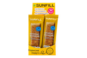 Батончик Ананас-фундук SunFill м/у 35г