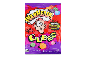 Конфеты жевательные с фруктовыми вкусами Cubes Warheads м/у 141г
