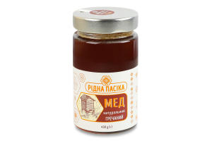 Мед натуральный Гречишный Рідна пасіка с/б 400г