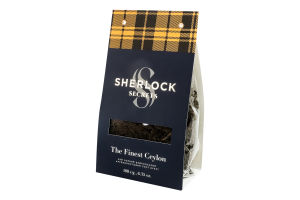 Чай черный цейлонский байховый крупнолистовой Лучший Цейлон Sherlock Secrets букет м/у 180г