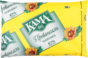 Майонез Провансаль 67% 200г п/е Кама