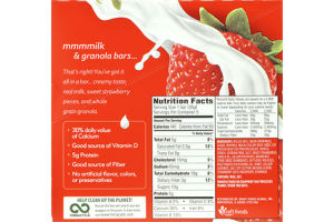 Kraft MilkBite Strawberry Milk & Granola Bars - 5 CT