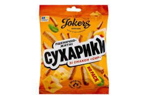 Сухарики пшенично-ржаные Сыр Big pack Jokers м/у 100г