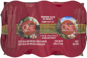 Purina One Smartblend Tender Cuts In Gravy Adult Dog Food Variety Pack - 6 PK