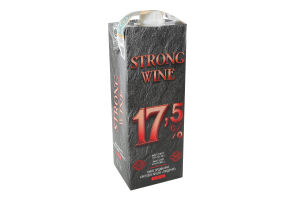 Вино 1л 17.5% красное ординарное крепленое крепкое Южное Strong Wine т/п