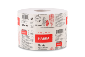 Папір туалетний із макулатури одношаровий Promo Marka 1шт