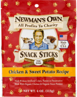 Newman's Own Snack Sticks for Dogs Chicken & Sweet Potato Recipe