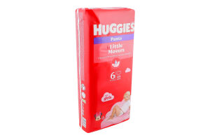 Трусики-підгузки для дівчаток одноразові 15-25кг 6 Pants Huggies 44шт