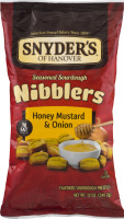 Snyder's of Hanover Seasoned Sourdough Nibblers Honey Mustard & Onion Flavored Sourdough Pretzels