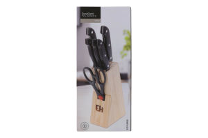 Набор ножей в деревянном блоке №404000030 Excellent Houseware 7шт