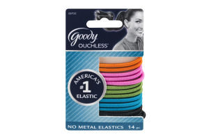 Goody Ouchless No Metal Elastics - 14 CT