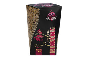 Чай чорний листовий Ceylon Edems в/с к/у 100г