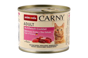 Корм д/котів Мультим"ясний коктейль 200г ж/б Карні