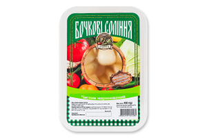 Чеснок маринованный Бочковые соленья ПП Діана-М лоток 450г
