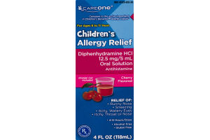 CareOne Children's Allergy Relief Oral Solution Cherry