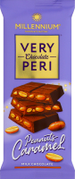 Шоколад молочний з начинкою, цілим та подрібненим карамелізованим арахісом Very Peri Millennium м/у 105г