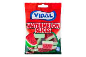 Цукерки желейні Кавунові слайси Vidal м/у 90г