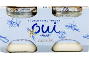 Yoplait Oui French Style Yogurt Vanilla - 4 CT