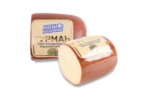 Сыр плавленый 30% колбасный копченый Гурман Наш молочник кг