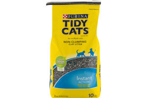 Purina Tidy Cats Cat Litter For Multiple Cats Non-Clumping Clay Litter Insant Action