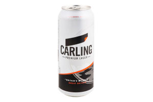 Пиво 0.5л 4.0% світле пастеризоване Carling з/б