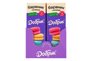 Барвник гелевий натуральний салатовий Добрик к/у 17г