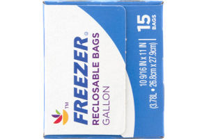 Ahold Reclosable Bags Freezer - Gallon