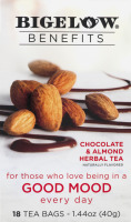 Bigelow Benefits Chocolate & Almond Herbal Tea Bags - 18 CT