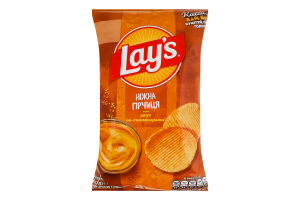 Чипси картопляні зі смаком соусу по-голландськи Ніжна гірчиця Lay's м/у 60г