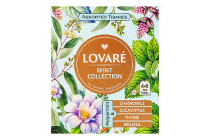 Чай травяной ассорти Мята Mint collection Lovare к/у 32х1.3г