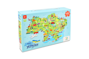 Пазл для дітей від 5років 45х64см №300267 Мапа України Dodo 100ел