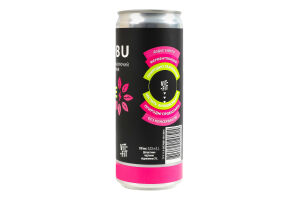 Напій бродіння фільтрований непастеризований з цукром Mate Strong Kombucha Vit-Fit з/б 0.33л