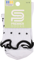 Шкарпетки Premier socks вис рюш чорн горох р16-18